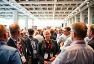 A group of industry leaders at the Southern Automotive Conference in Huntsville, Alabama.