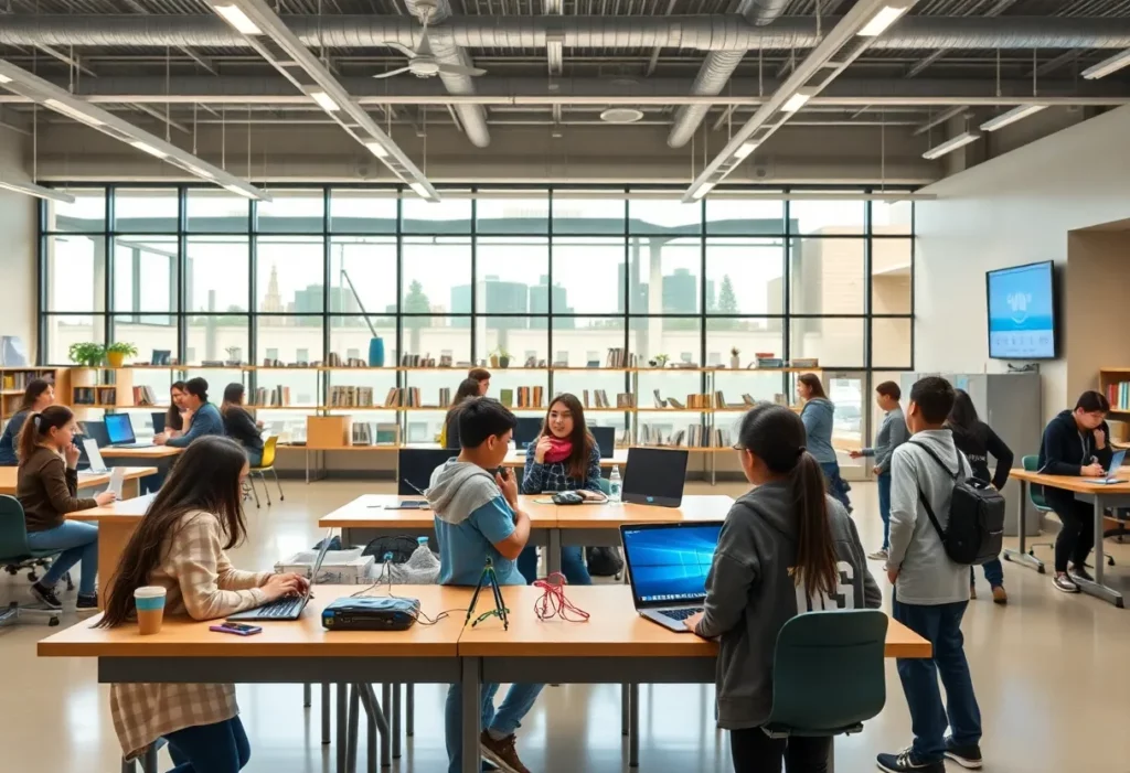 Students participating in STEM education activities at Huntsville City Schools.