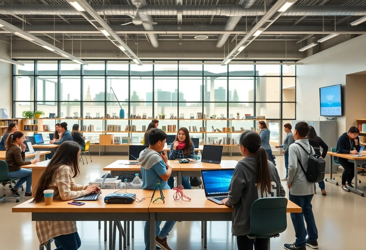Students participating in STEM education activities at Huntsville City Schools.