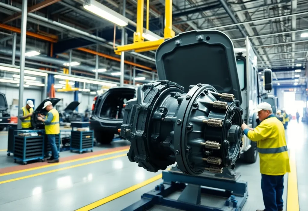 Workers at Toyota Alabama plant in Huntsville engaging in differential production.