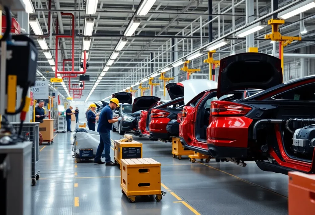 Toyota Alabama facility with advanced production lines
