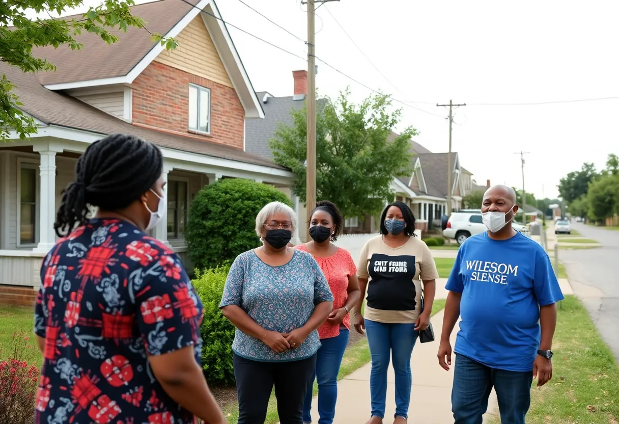 A serene view of a neighborhood in Uniontown, symbolizing community safety.