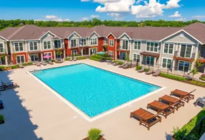 VLux Madison build-to-rent community with pool and amenities.