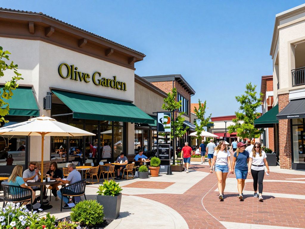 New retail development area in Athens Alabama including Olive Garden