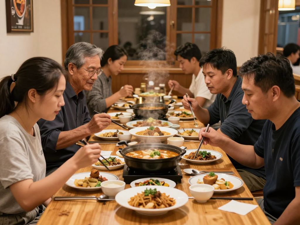 Diners enjoying classic Alabama dishes at Dew Drop Inn