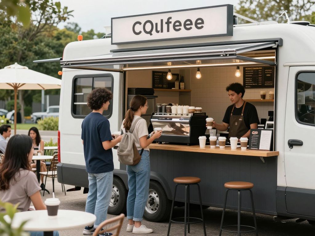 Drive-thru coffee shop with customers at Dutch Bros in Huntsville