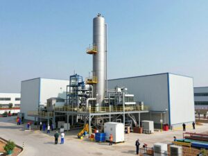 Construction of Eli Lilly's new manufacturing facility in Lehigh Valley