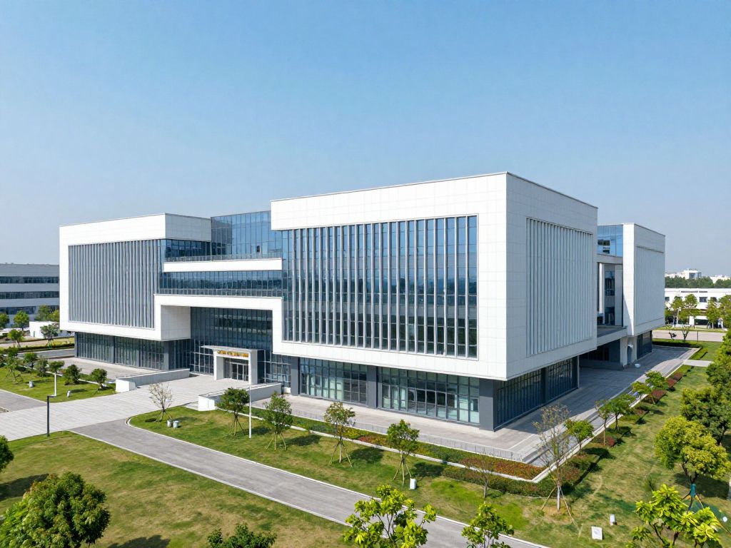 Exterior view of Glaukos's research facility in Huntsville, AL.