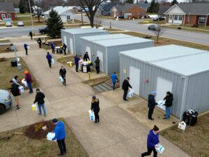 Volunteers aiding the Huntsville community during a cold snap
