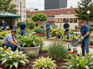 Scene from the Best of Huntsville Home & Garden awards ceremony featuring local businesses.