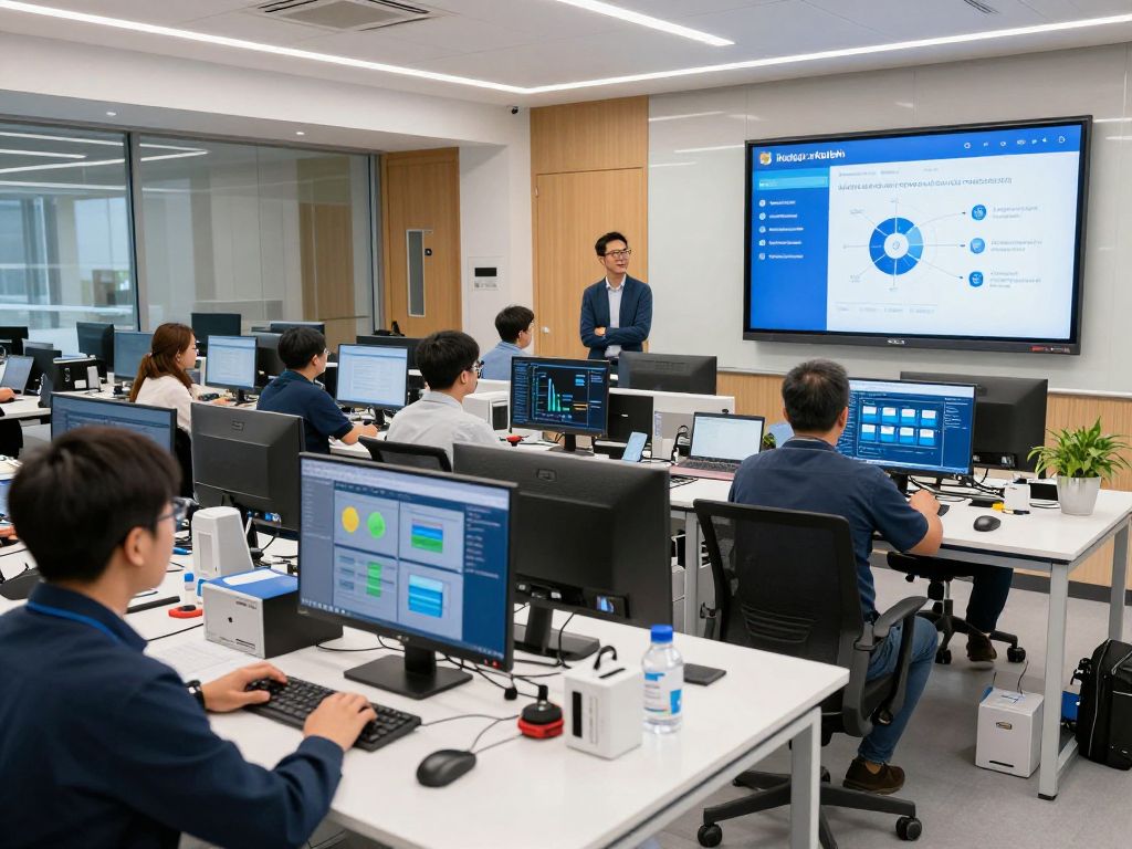 Symbolizing innovation in Huntsville with technology and university elements