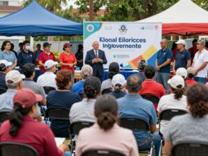 Community gathering discussing civic initiatives