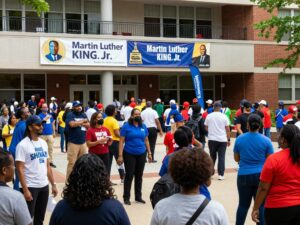 Community gathering honoring Martin Luther King Jr.