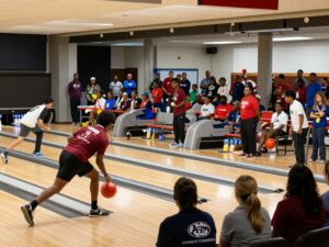 Competitors at the AAMU SWAC East Regional Bowling Event