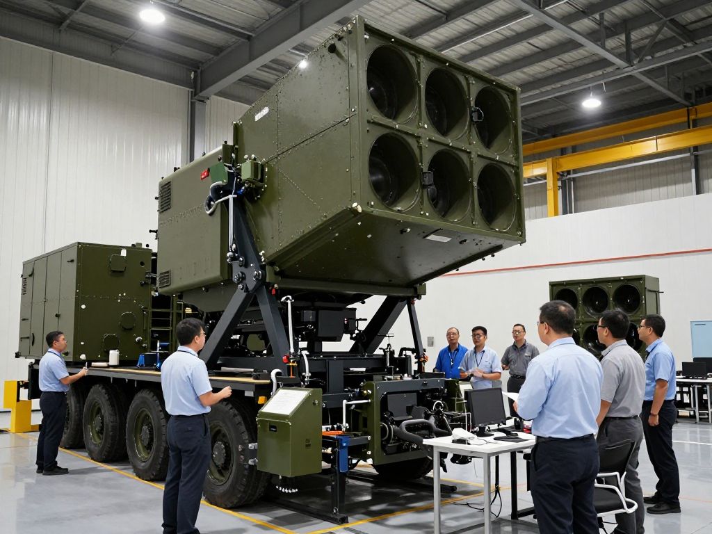 BAE Systems facility in Huntsville, Alabama, manufacturing defense technologies.