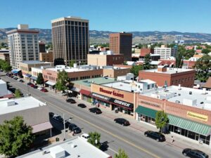 Cityscape of Boise, ID with businesses enhancing media visibility