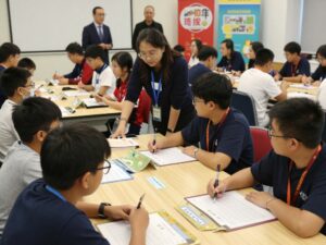 Students enjoying the History Rocks event with interactive activities