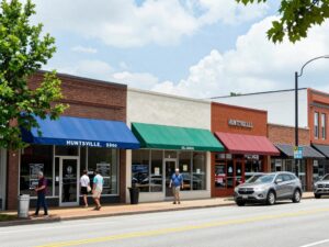 Local businesses in Huntsville, AL showcasing resilience amidst financial challenges.