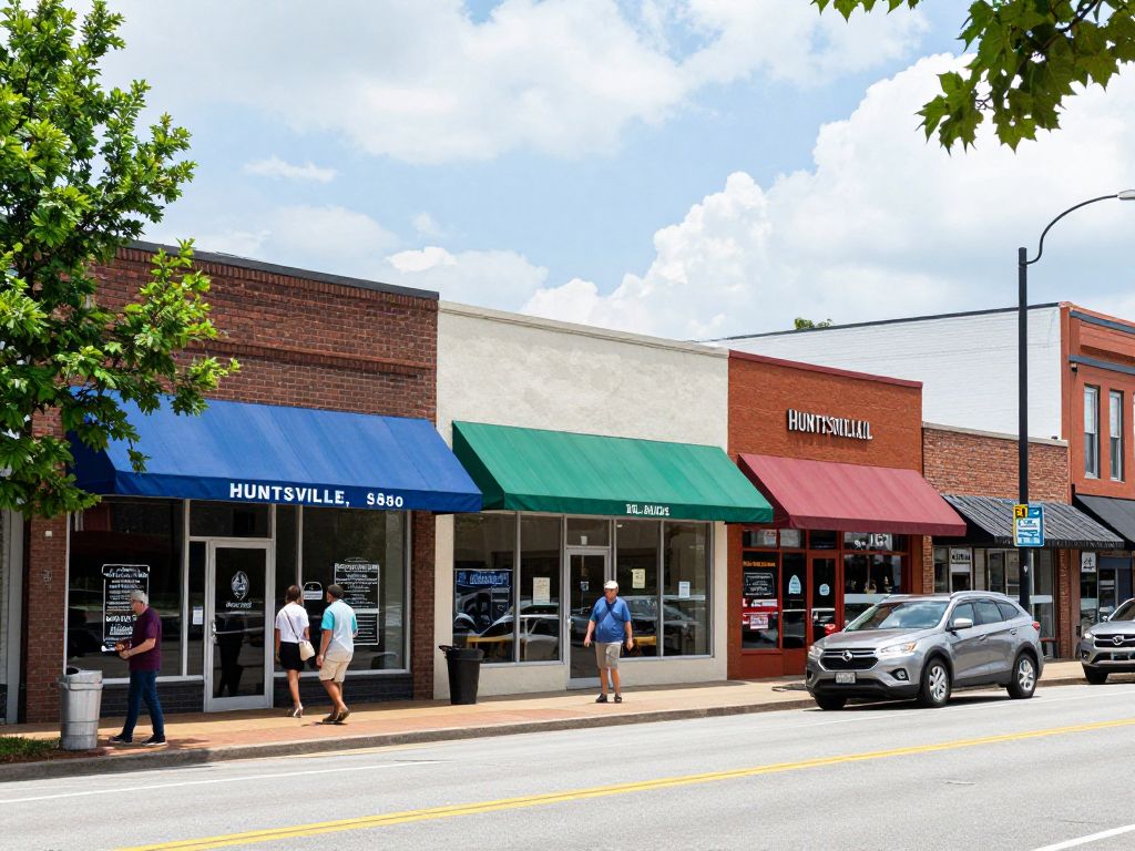 Local businesses in Huntsville, AL showcasing resilience amidst financial challenges.