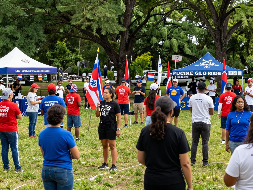 Community members celebrating at Huntsville America250 events