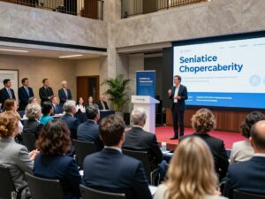 Members of Huntsville business community at an annual meeting