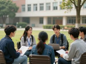 University of Montevallo students discussing safety and community