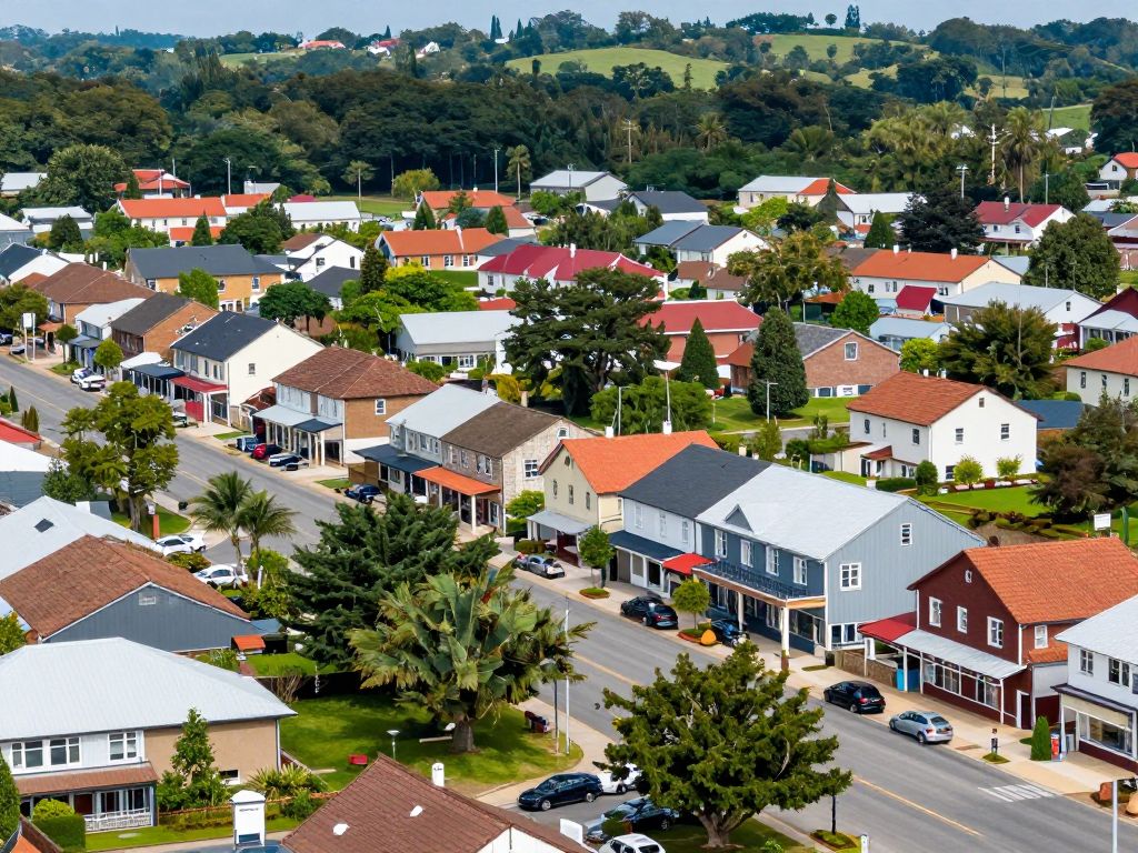 View of Priceville showcasing local businesses and community development