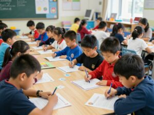 Children engaging in educational activities funded by TangerKids Grants.