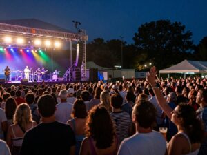 Audience enjoying live music at UAH Constellation Concert Series