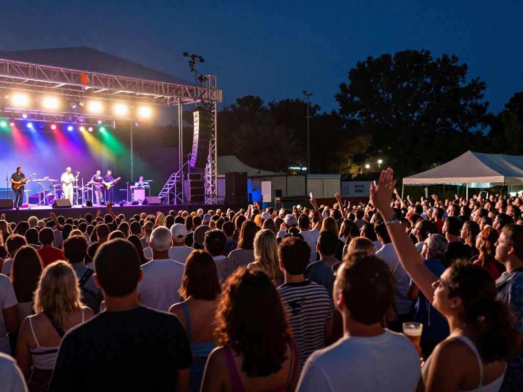 Audience enjoying live music at UAH Constellation Concert Series