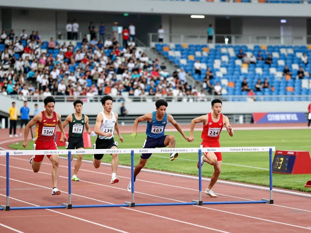 Young athletes competing at the USATF Youth Outdoor Nationals in Huntsville